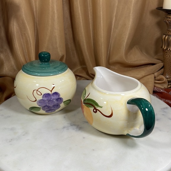 “EXCLUSIVELY YOURS” Porcelain Cream & Sugar Set from Argosy Casino - Picture 3 of 17